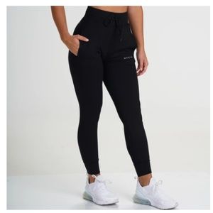 NVGTN Jet Black Joggers